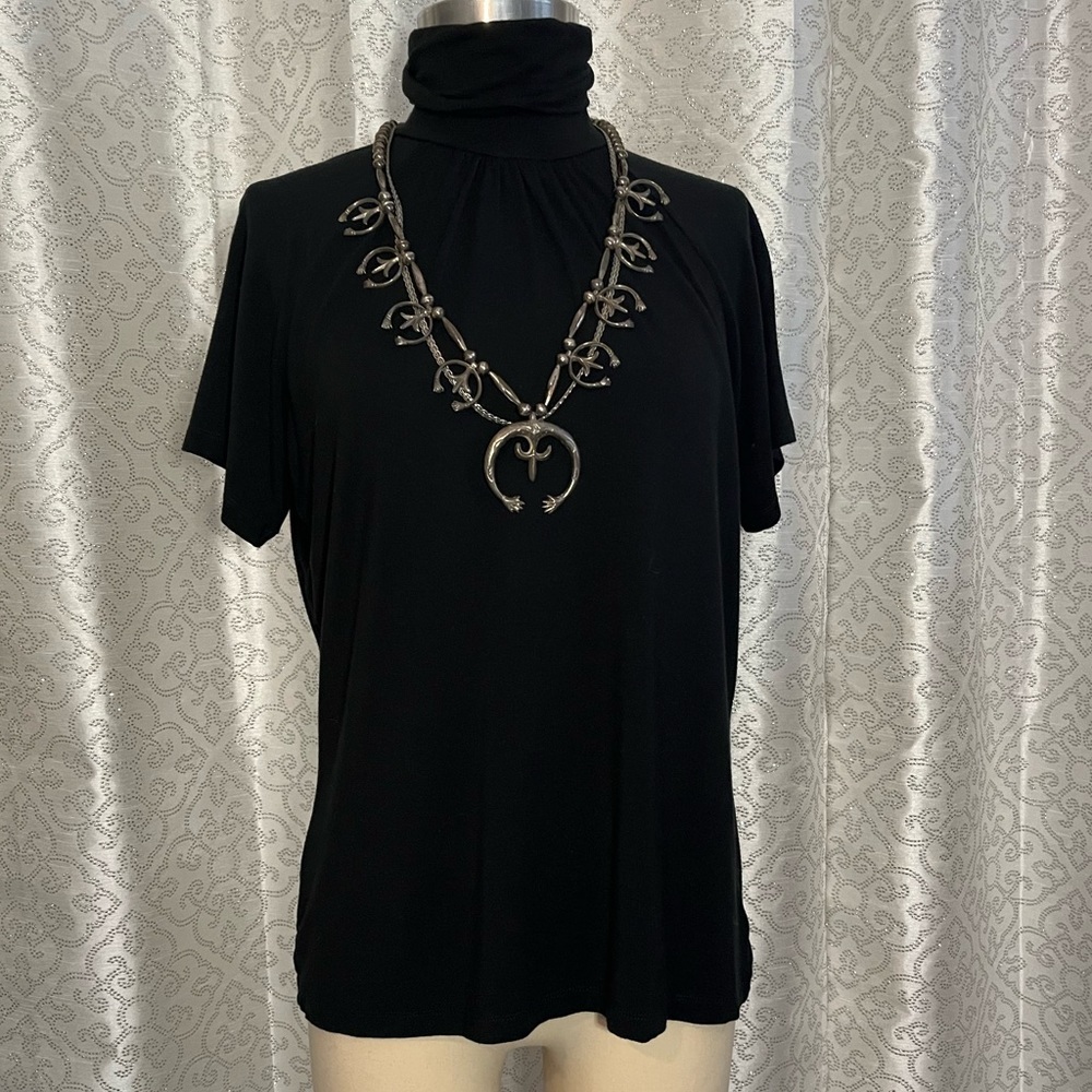 Eddie Bauer black short sleeve turtleneck
